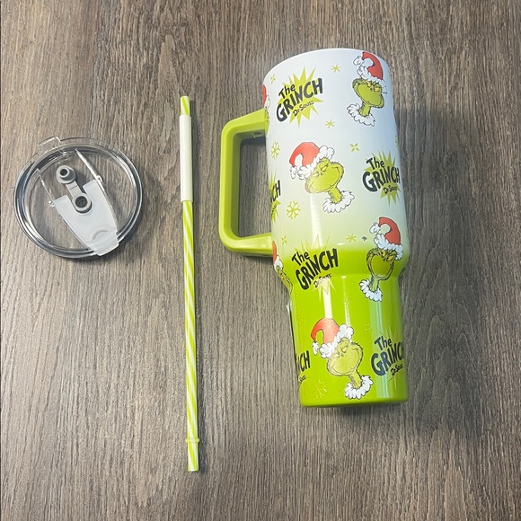 Dr. Seuss Grinch 40 oz Tumbler with Handle, Lid and Straw - Picture 6 of 7